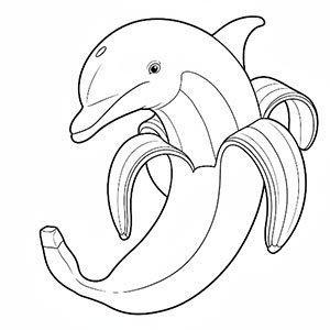 Bananita Dolfinita para colorear