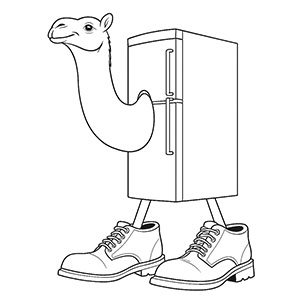 Frigo Camelo para colorear