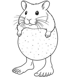 Pipi Potato para colorear